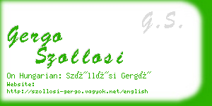 gergo szollosi business card